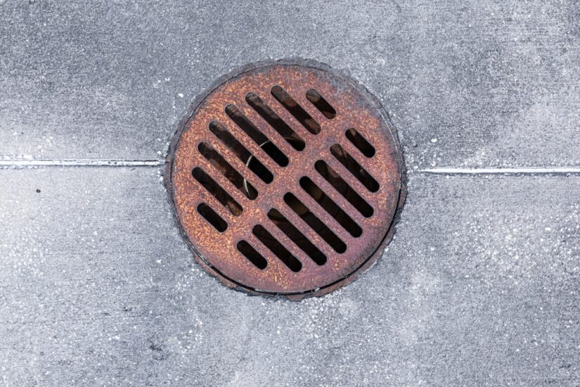 clean toilet drain