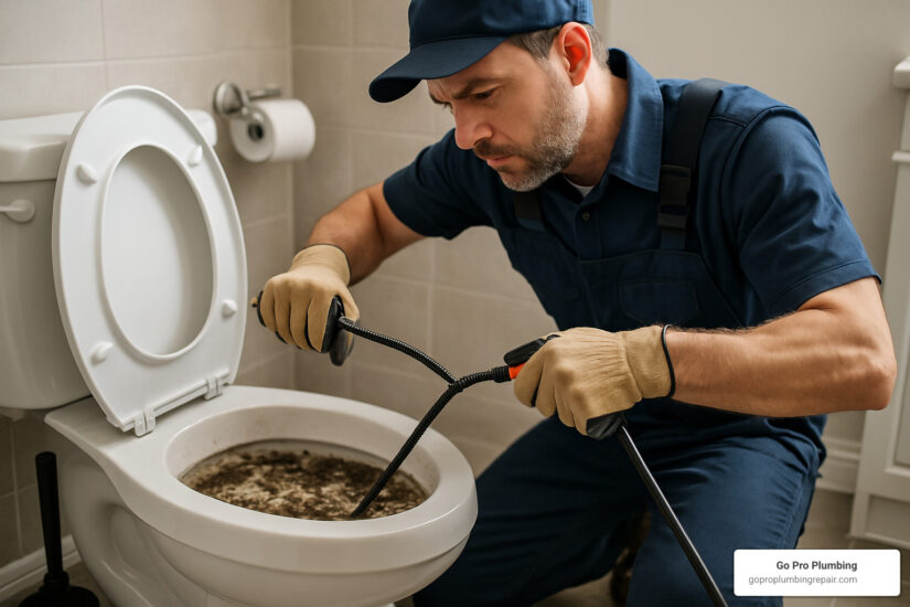 clogged toilet repair service