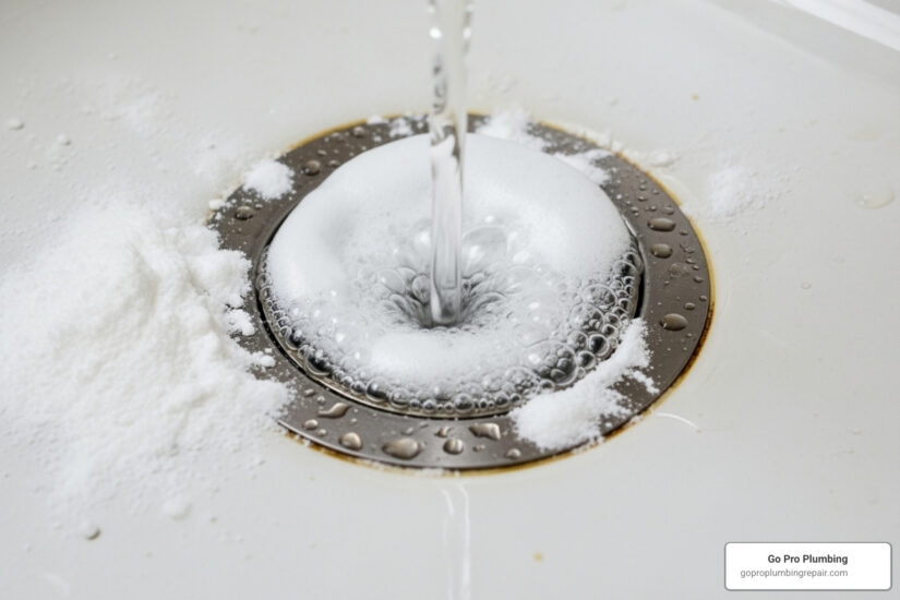baking soda and vinegar drain cleaner