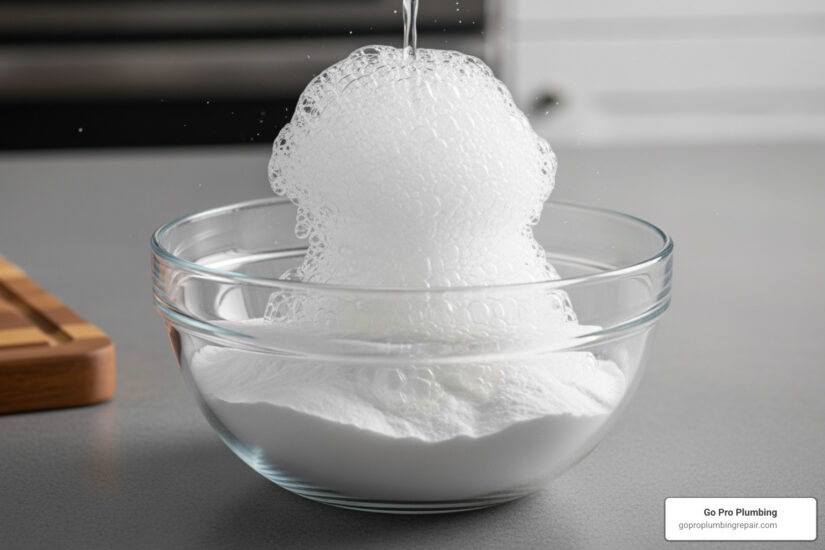 vinegar and baking soda