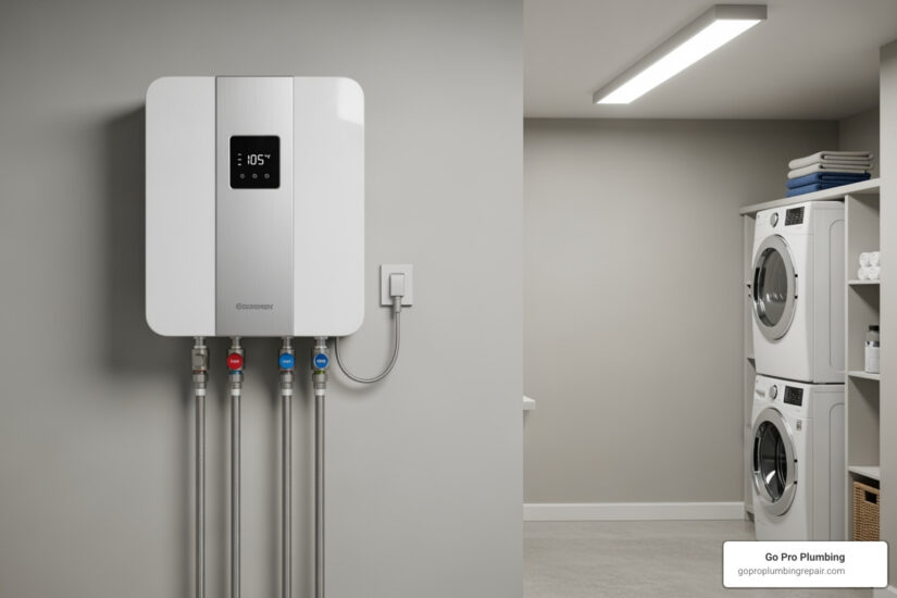 electric tankless water heater with built in recirculating pump