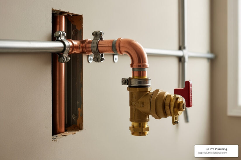 repair copper gas line