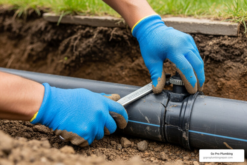 Sacramento water line repair