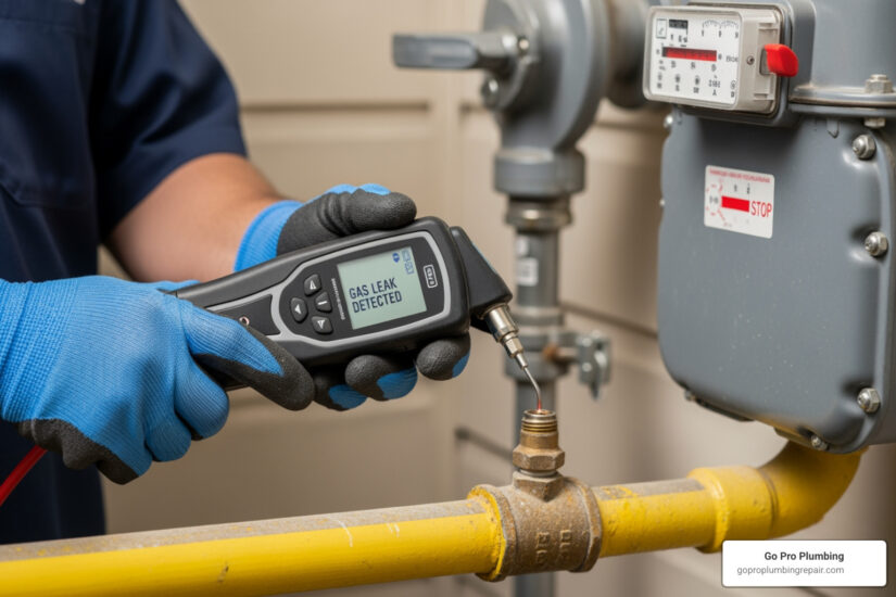 gas line leak detection