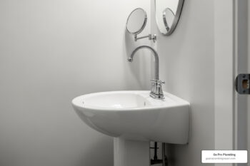 change faucet on pedestal sink