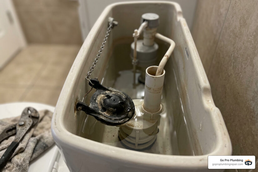 toilet flush valve repair