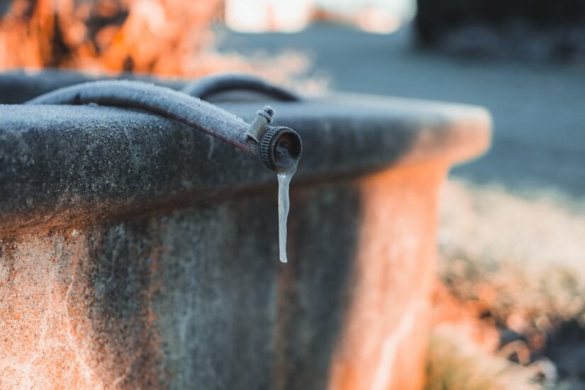 frozen water pipe